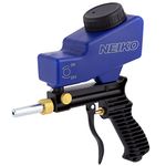 NEIKO 30068A Air Sand Blaster Gun | Remove Paint, Rust, Stains, and Grime on Surfaces | Gravity Feed | Replaceable Steel Nozzle