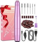 Nail Drill Machine, Electric Nail Files for Acrylic and Gel Nails, 20000RPM Electric Nail Drill for Natural Nails, Professional Nail Drill for Pedicure & Manicure, Shaping, Polishing