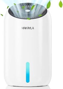 MAKAYLA Dehumidifiers, 30oz(860ml) , 2200 Cubic Feet(240sq ft) Small Dehumidifier with 7 Colors LED Light, Portable Quiet for Home Basements, Bathroom, Bedroom, Trailer, RV