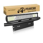 SKYWORLD LED Light Bar, Quad Row 20 inch 510W Spot Flood Combo Beam Work Driving Lamp with License Plate Mounting Bracket for Truck Offroad Car ATV SUV 4X4 Boat 12V 24V