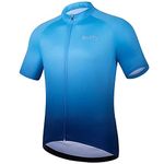 ROTTO Cycling Jersey Mens Short Sleeve Cycle Top Bike Shirt Gradient Color Series