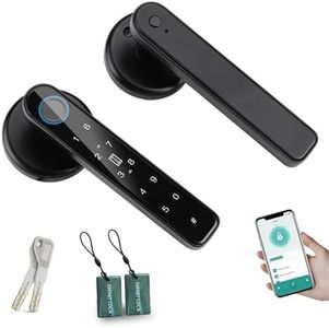 TEKXDD Smart Lock Fingerprint Door Lock, Keypad Deadbolt Lock Keyless Entry Door Lock Deadbolt, Front Door Lock with Key, Fingerprint Lock, Biometric Electronic Door Locks with Deadbolt