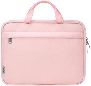 TiMOVO 9-11 Inch Tablet Sleeve for iPad 10.2 2021-2019,iPad Air 5/4 10.9,iPad 10th 2022,iPad Air 11 Inch 2024,iPad Pro 11 Inch 2024,Galaxy Tab S9/S8/A8/A7, Protective Carrying Bag with Handles, Pink