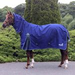 Fieldmasta 100g Lightweight Turnout Rug - 1200D Ripstop - Waterproof & Breathable - Adjustable Chest - Dome Neck for Mane Protection - Memory Foam Wither Pad - 7'