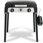 Broil King 920254 Porta-chef Stove Portable Propane Gas Camp Stove BBQ Grill, 2-Burner, Black