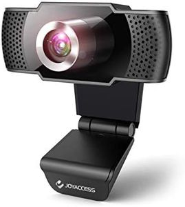 Webcam con microfono para pc, Web cámara 1080p Full HD con micrófono reducción de Ruido, Vista Gran Angular de 105º para Streaming, conferencias en Zoom, Youtube, Skype, Compatible con Windows, Mac