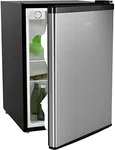 hOmeLabs Mini Fridge - 2.4 Cubic Feet Under Counter Refrigerator with Small Freezer - Drinks Healthy Snacks Beer Storage for Office, Dorm or Apartment with Removable Glass Shelves