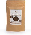 3 in 1 Powder Amla - Shikakai - Areetha Powder | 3.53 Oz (100 g) | Indian Gooseberry - Acacia Concinna - Sapindus Mukorossi | Natural & Pure Mix Powder for Hair Care By KVAAS