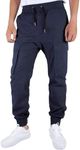 ITALYMORN Mens Twill Cargo Joggers 