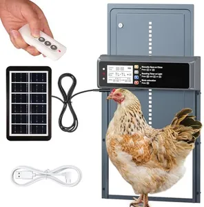 NyPots Solar Automatic Chicken Coop Door with Remote