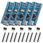 Nano V3 Module with Mega328 XTVTX 5 Pieces Nano Module Chip CH340 Type-C Connector 5V 16M Microcontroller Compatible A-rduino