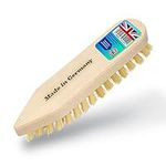 Sterling Products Wooden Iron Scrub Hard Stiff Bristle, Hardwood Brush for tough floors, tiles, decking and much, Pack of 1 Pc