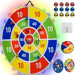 29"/73cm Dart Board Games for Kids 4-8-12, Boy Birthday Gift Toys, Kids Carnival Party Games for Indoor Outdoor Backyard, Juegos para Niños (LED Version)