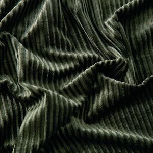 Sewdudely 63" Wide Olive Green Pleated Velvet Stretch Fabric by The Yard for Dress,Costume,Pillowcase,Cushion,Craft,Sofa Covers,DIY,Sewing,Clothing Fabric,3 Yards