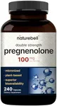 Super Pregnenolone 100mg, 180 Capsules, Premium Pregnenolone Supplement, Pregnenolone Micronized Grade for Higher Absorption, Supports Cognitive Function and Immune System, No GMOs, No Soy