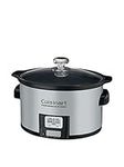 Cuisinart PSC-350 3-1/2-Quart Programmable Slow Cooker, Silver, 9-1/2 in H x 9.1 in W x 12.67 in L