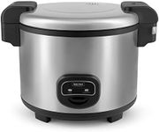 Aroma Housewares 60-Cup (Cooked) (30-Cup UNCOOKED) Commercial Rice Cooker, Stainless Steel Exterior (ARC-1130S), Silver