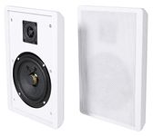 2 Rockville RockSlim White Home Theater 5.25" 240w Easy Wall Mount Slim Speakers