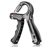 Boldfit Adjustable Hand Grip Strengthener, Hand Gripper With Counter for Men & Women for Gym Workout Hand Exercise Equipment to Use in Home for Forearm Exercise, Finger Exercise Power Gripper - 60kg