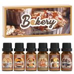 ARVIDSSON Bakery Fragrance Oils Set, Premium Fall Essential Oils for Diffuser & Candle Making, Pumpkin Pie, Creamy Vanilla, Coffee Cake, Snickerdoodle, Gingerbread, Chocolate Cupcake, Autumn Scented Oils