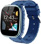 Kids Smart Watch Girls Boys - Smart Watch for Kids Game Smart Watch Gifts for 4-12 Years Old with 15 Games Camera Alarm Video Music Player Pedometer Flashlight Birthday Gift (Navy Blue)