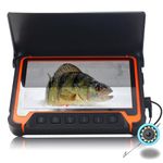 49Ft/15M HD Live Underwater Camera, Underwater Camera Viewing System with 7”Screen, Underwater Fishing Camera for Lake Ice Boat Kayak