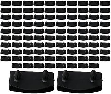 BQLZR 55mm Replacement Bed Slat Holders Bundles Plastic Centre Caps Black Pack of 100