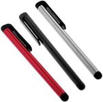 BlastCase 3 Pack of Universal Touch Screen Stylus Pen (Red + Black + Silver)