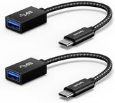 Syntech USB C to USB Adapter, 2 Pack USB C to USB3 Adapter,USB Type C to USB,Thunderbolt 3 to USB Female Adapter OTG Cable Compatible with iPad Mini 6, MacBook Pro, Air and More