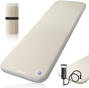 Lanryn Camping Sleeping Pad, Drop Stitch Camping Mattress with Air Pump, High Support Inflatable Sleeping Pads for Camping Hiking Backpacking Traveling Tent, Single