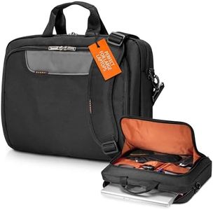 EVERKI Advance Laptop Briefcase 18.4 Inch - Business Briefcase for Men & Women, Ideal Lap Top Computer Bag for Travel, Heavy Duty Laptop Bag, Lap Top Messenger Carrying Case, (EKB407NCH18) Black