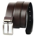 CREATURE Men's Genuine Leather Black & Brown Reversible Belt(Color-Black & Brown||Italian Leather||E-002||REVERSIBLE)