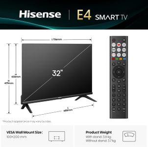 Hisense 32" HD LED TV – 32-Inch Flat Screen Television