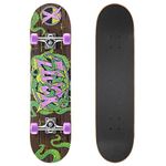 Xootz Kids Complete Beginners Double Kick Trick Skateboard Maple Deck - 31 x 8 Inches,Tentacles,TY5760