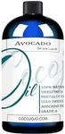cocojojo AVOCADO OIL - Cold Pressed Partially Filtered 8 oz Pure Seed Oil Extra Virgin Unrefined Moisturizer