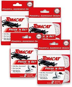 Tomcat Press 'N Set Mouse Trap, 4-Pack (8 Traps)
