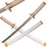 ACTASITEMS Japanese Anime Cosplay Prop Katana Wooden Sword - 78cm, Katana -Agatsuma Zenitsu