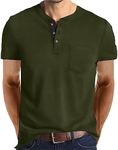 Lexiart Mens Fashion Henley Shirts 