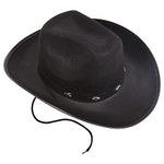 Kangaroo Black Felt Studded Cowboy Hat