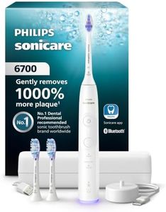 Philips Sonicare 6700 Rechargeable Electric Toothbrush, 3 Brush Head, White