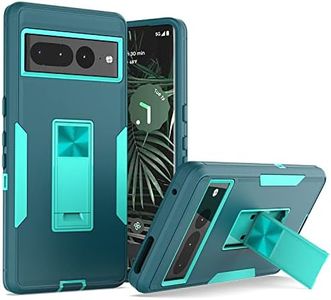 Wulibox Professional Design for Google Pixel 7 Pro Case with Stand, Drop Protection,Fit for Magnetic Car Mount, Upgrade Hard PC&Premium Soft TPU Kickstand for Men Women (Lake Blue)