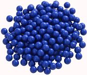 200 X 0.43 Cal Paintball Solid Nylon Ball for Home Defense, 43 Caliber Paintball Ammo Projectiles (Blue)