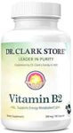 Dr. Clark Vitamin B2 Supplement, 300mg, 100 Gelatin Capsules