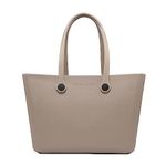 JEN & CO. Carrie Ethylene Vinyl Acetate Waterproof Versa-Tote, Buttercream