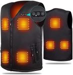 ARRIS Heated Vest for Men Size Adjustable Electric Heating Body Warm Gilet 7.4V Battery Powered for Winter Use