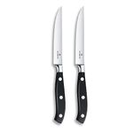 Victorinox Grand MaÎtre Steak Knife-Set with Wavy Edge, Stainless Steel, Black, 30 x 5 x 5 cm