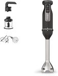 Ninja Foodi 3-in-1 Hand Blender, Hand Mixer & Chopper, Food Processor with 3 Attachments, 850W Powerbase, Immersion Blender, 5 Mixing Speeds, 2 Blending Speeds, 1.5m Cord, Black CI100UK