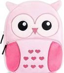 blue tree Cute Kids Backpack Toddler Bag Plush Animal Cartoon Mini Travel Bag for Baby Girl Boy 1-6 Years, Ideal for Gifting for Kids (Pink Owl)