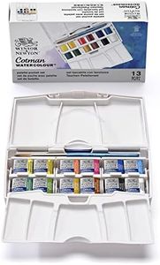 Winsor & Newton Watercolor Paint, Cotman Travel Set of 12, 12 Count (Pack of 1)