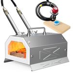 Nelyrho Propane Blacksmith Forge Kit with 30PSl Requlator, Made of Stainless Steel, for Blacksmithing and Knife Making (2 Burner)